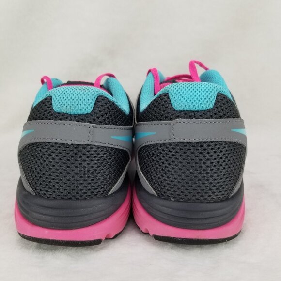 ✅Nike Dual Fusion Run 2 Athletic Running Shoes Girl 6Y Womens Sz 7.5 Gray Pink - Picture 9 of 11